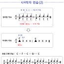 비네타 기초(17).....4/4박자 연습(패턴2) 이미지