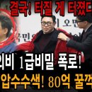 속보! 대외비 1급 비밀 폭로! 한동훈 당 셀프 압수수색 총선백서 위조 국민 속이고 80억 꿀꺽?...빵시기TV﻿ 이미지