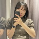 M-017 | [자라] 벌룬 쇼트 슬리브 니트 스웨터, 스트라이프 행커치프 포플린 셔츠 착용 후기