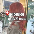 서울숲미용실 성수 쿨톤염색 뚝섬역미용실 베이바이허슬기 서울숲