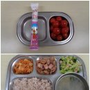 9월 6일 : 방울토마토&짜먹는플레인요구르트 / 수수밥,떡국,안매운오징어볶음,브로콜리맛살무침,배추김치/채소튀김&발효유 이미지
