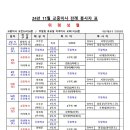 2024년 11월 교중 ,평일미사 전례봉사자 표 이미지