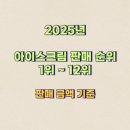 상대 아이스크림 할인마트 | 2025년 아이스크림 판매 순위 1위 ~ 12위 정리(판매 금액 기준)