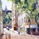 풍경수채화 이미지