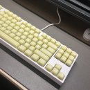 중앙87 | [페블온 멜로지 버터옐로우] 실리콘 키캡 내돈내산 후기(feat. COX CK87 타건음 비교)