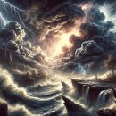 폭풍우가 몰아치는 이미지