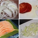 연어타다키 샐러드&연어초밥 이미지