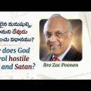 How does God control hostile people and Satan? 이미지