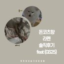 지에스(GS)25 원광대3호점 | GS25시 돈코츠향 라멘 솔직 후기 리뷰