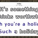 MR - Holiday/Bee Gees 이미지