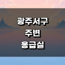 광주 서구 근처 응급실 병원 주말 큰 24시 정보 공휴일 영업시간