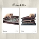 천사세탁 | 물에 빠져 곰팡이 핀 명품 지갑 | 세탁 및 가죽 복원 솔직 후기