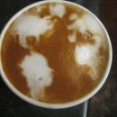 라떼커피 이미지