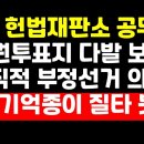 헌재 공무원 &#34;신권투표지 다발..조직적 부정선거 의심&#34; /형상기억종이 질타 봇물 권순활TV 이미지