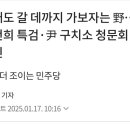 그래도 갈 데까지 가보자는 野… 김건희 특검·尹 구치소 청문회 추진 이미지