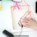 캔버스 네온사인 제작 이미지