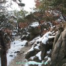 삼성산의 겨울풍경(삼성산 기암괴석, 개구리바위, 곰바위,병아리바위, 미꾸라지바위, 물개바위 등) 이미지