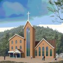 평해감리교회 조감도입니다. 기도해주세요. 이미지