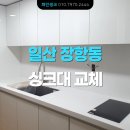장항2동주민센터 | 깔끔한 스타일의 UV 하이그로시 싱크대 견적 받기 ㅣ 일산 장항동 빌라 일자 씽크대 교체 후기