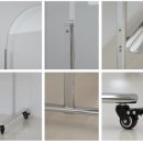 더조은스튜디오 | 달라지는 유리칠판, 아치형 투명 글라스 보드 후기 / 아치형 투명 유리 칠판 블랙색상 900x1200 글라스...