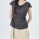 J-065 | 미쏘 로우라이즈 워싱 부츠컷 데님 후기 | 카울넥 반팔 블라우스 코디 추천