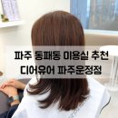 디어룸(DEAR:OOM) | 파주 운정 미용실 | 초롱꽃마을 디어유어헤어 기장추가 없이 가심비 가성비 모두 만족하는 곳
