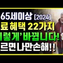 2024년 만 65세이상 의료혜택 22가지 끝판왕정리! 새로운 혜택추가! 건강지원금 한약급여지원 지자체 혜택 등 이미지