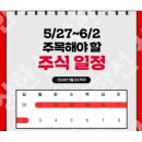 5/27~6/2 꼭 봐야할 주식일정 정리 이미지