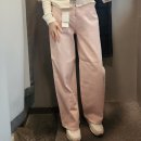 스파오 청바지 핑크 와이드 팬츠 빈티지 데님