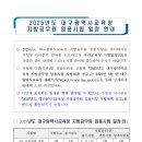 2025 대구시교육청 지방공무원 임용시험 일정 및 달라지는 시험제도 안내 (시험: 6.21 / 3월중 공고예정) 이미지