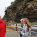 제주 수월봉 화산쇄설층 이미지