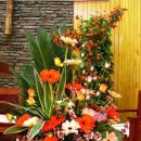 추수 감사절 성전 꽃꽂이 - 하남 평화교회 이미지