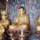 진주 청곡사 목조석가여래삼존좌상 이미지