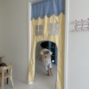 썸하우스 | 👦🏻❤️ 아이방 포인트 완성! 두잉썸 하우스 플레이 도어커튼 실사용 후기 (색상 비교 &amp; 설치팁까지)