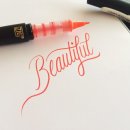 붓펜으로 그리는 캘리그라피 이미지