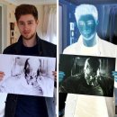 영화 속 인물 드로잉 이미지