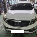 동아1급자동차정비 | 기아 스포티지 앞범퍼 및 조수석 전펜더 수리