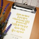 손글씨의 낭만, 캘리그라피 이미지