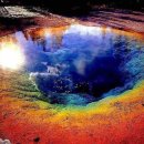 옐로스톤의 무지개 빛깔 온천 샘 'Grand Prismatic Spring' 이미지