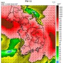 현재 미친 한반도 날씨 미세먼지 지수 이미지