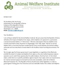 ANIMAL WELFARE INSTITUTE to Korean Embassy in the US 이미지