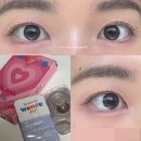 자연스러운 브라운 렌즈 웬즈 러블링 초코 빅사이즈 비교 착용샷 착용후기