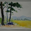 힐링 수채화 이미지