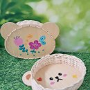 송강사회복지관 | 손끝으로 엮어낸 감성, 중학교 진로수업 곰돌이 라탄 바구니 만들기