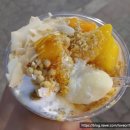 동네과일촌컵과일 | 메가커피 팥빙 젤라또 파르페, 망빙 파르페 비교, 칼로리 및 내돈내산 솔직 후기