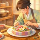 전통떡 앙금공예 이미지