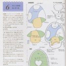 퀼트 도안 _ 버섯 키홀더(열쇠고리) 패턴 이미지