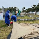 강원도 강풍경보 풍속 13m/s 동산항 야영장 캠핑 후기