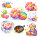 나만의 손뜨개 | 손뜨개 아크릴 수세미 - 색색깔의 손뜨개로 만든...수세미 내돈내산 후기, 사용방법, 관리방법, 사용...