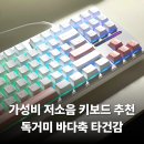 올리비아라이프 | 가성비 저소음 키보드 추천 내돈내산 독거미 바다축 타건감 데스크테리어 작업용 후기